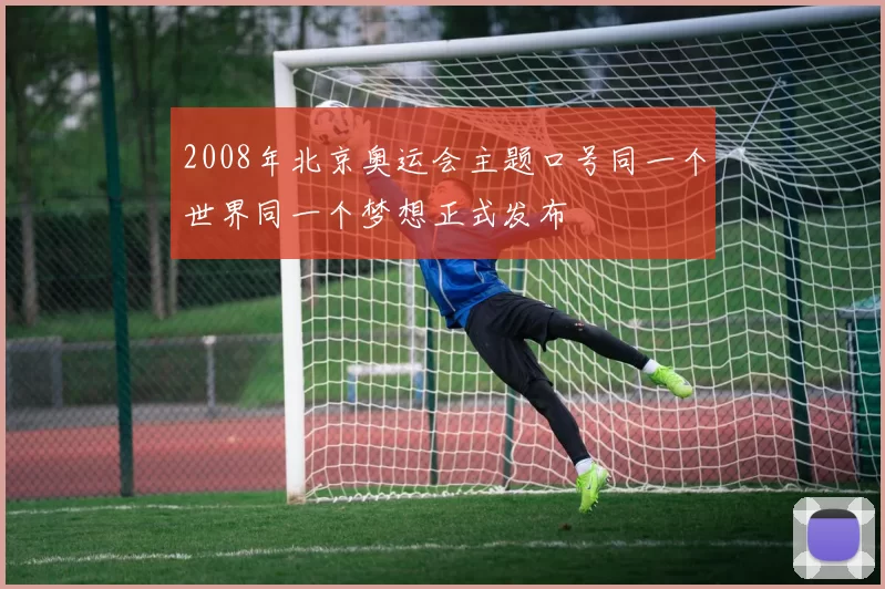 2008年北京奥运会主题口号同一个世界同一个梦想正式发布